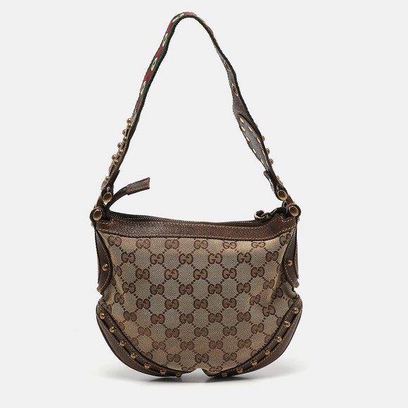 Gucci Beige/Brown Gg Canvas And Leather #169723G77B - Picture 4 of 9